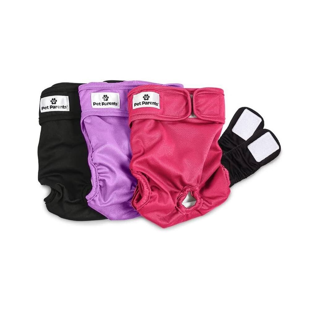 Pet Parents Dog Diapers 3-Pack Extendrs Large Princess -New